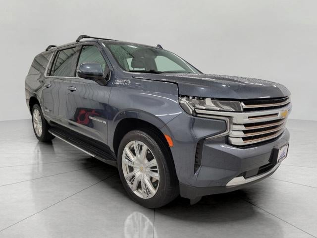 2021 Chevrolet Suburban 4WD 4dr High Country in Shadow Gray Metallic — front three-quarter view