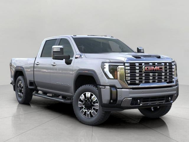 2026 GMC Sierra 2500 HD 4WD Crew Cab 159 Denali in Sterling Metallic — front three-quarter view