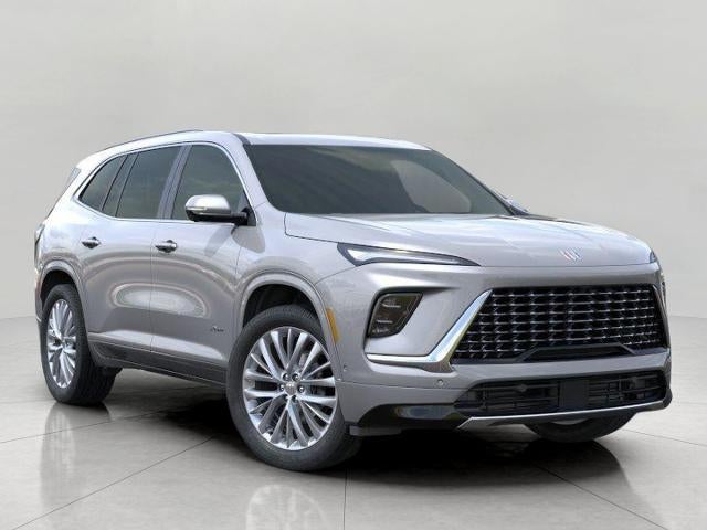 2026 Buick Enclave 4dr Avenir in Moonstone Gray Metallic — front three-quarter view
